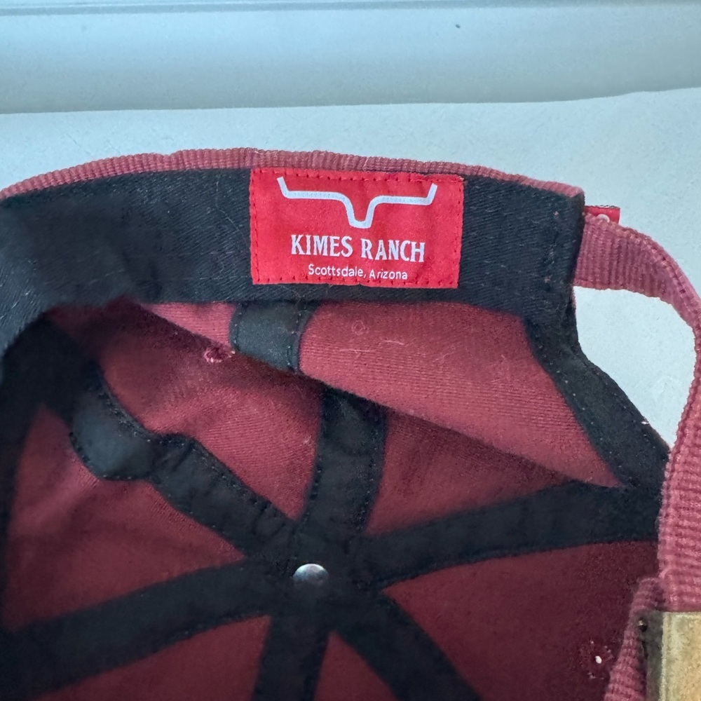 Kimes Ranch Maroon Corduroy Cap - Picture 6 of 7